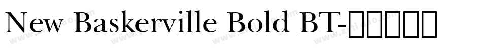 New Baskerville Bold BT字体转换